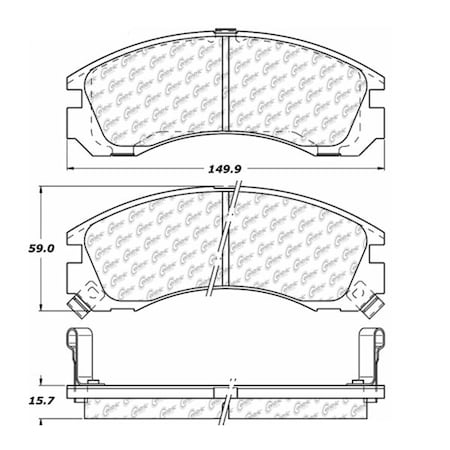 Centric Parts Centric Premium Pads, 300.05300 300.05300